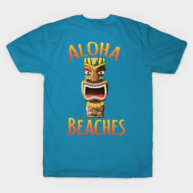 Aloha Beaches Funny Tiki by macdonaldcreativestudios